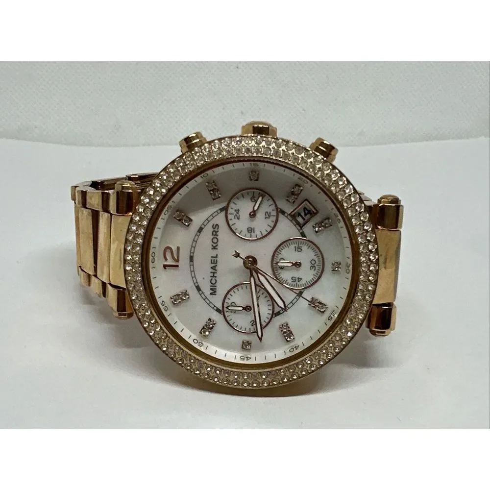 Michael Kors Parker MK5491 Women's Gold Stainless Steel Analog Dial Watch NUL37